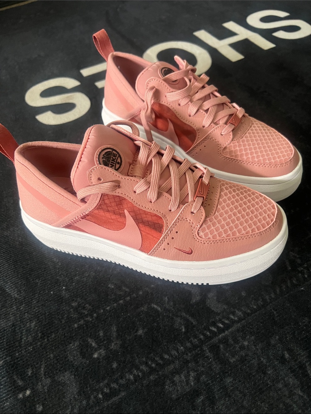 Nike Coral Pink Low-Top Sneakers